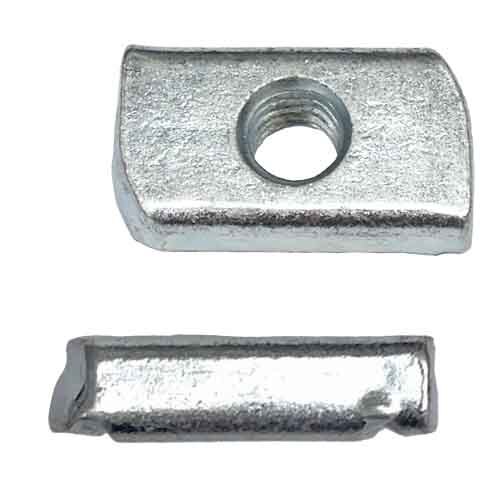 SN3816LS 3/8"-16 Channel (Unistrut) Nut, No Spring, Zinc